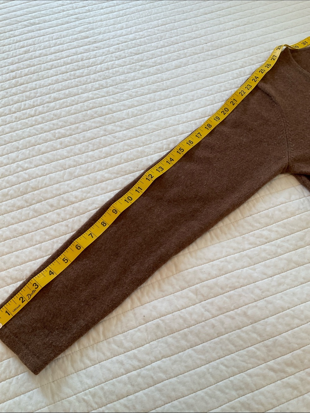100% Cashmere MAINBOCHER V-Neck Sweater Size L Brown - Picture 6 of 7